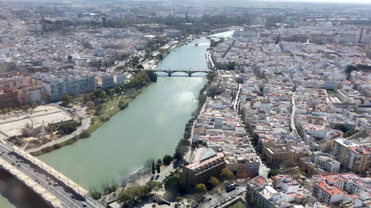 The Guadalquivir river in Seville