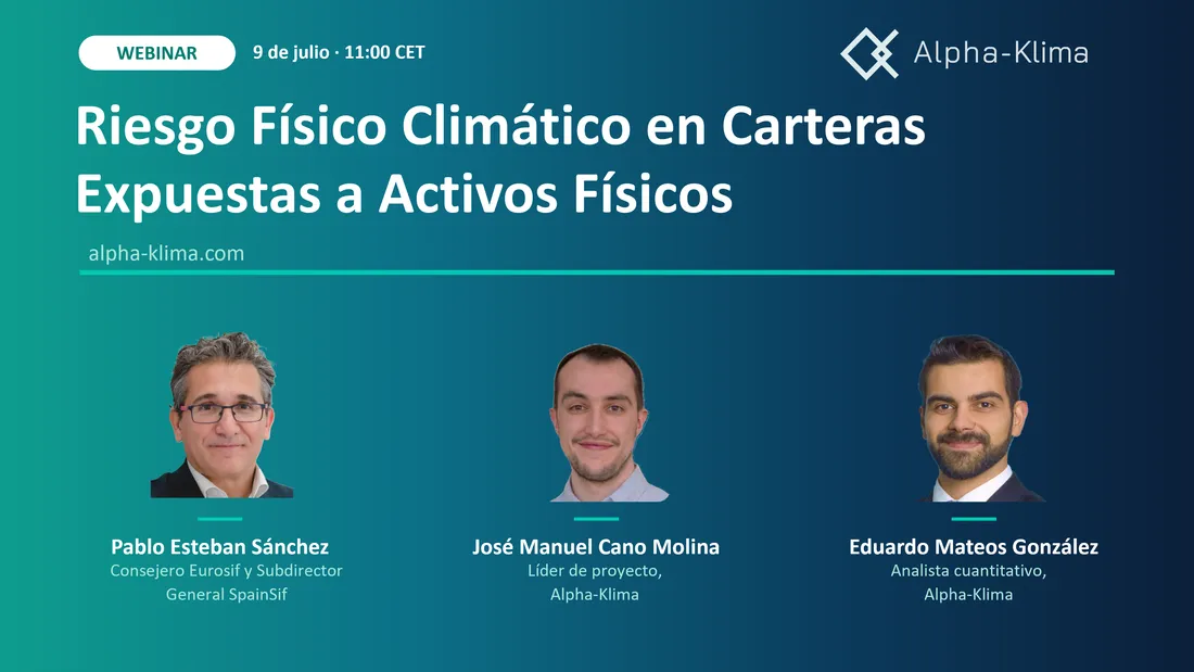 Riesgo físico climático en carteras expuestas a activos físicos